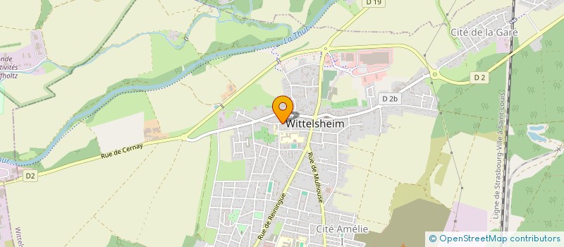localisation de l'entreprise ATELIER 27  WITTELSHEIM