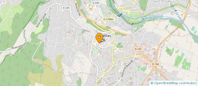 localisation de l'entreprise ATELIER 2AI à AUBENAS