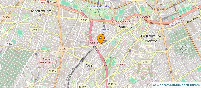 localisation de l'entreprise ATELIER 2B  GENTILLY