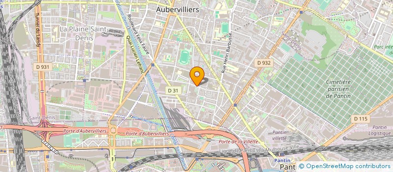 localisation de l'entreprise ATELIER 3.14 à AUBERVILLIERS
