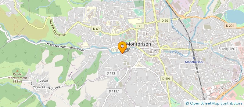 localisation de l'entreprise ATELIER  3, 4 & 5  MONTBRISON