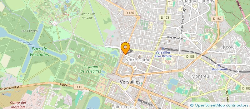 localisation de l'entreprise ATELIER 3 DECORATION à VERSAILLES