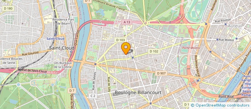 localisation de l'entreprise ATELIER 31 à BOULOGNE-BILLANCOURT
