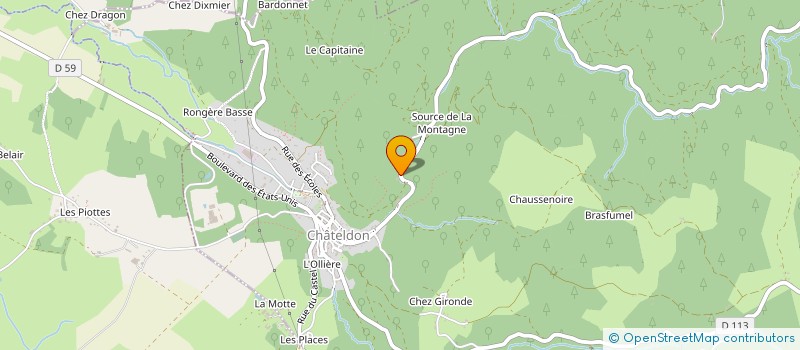 localisation de l'entreprise ATELIER 31 CORREIA  CHATELDON