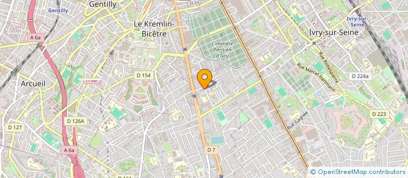 localisation de l'entreprise ATELIER 360 à VILLEJUIF