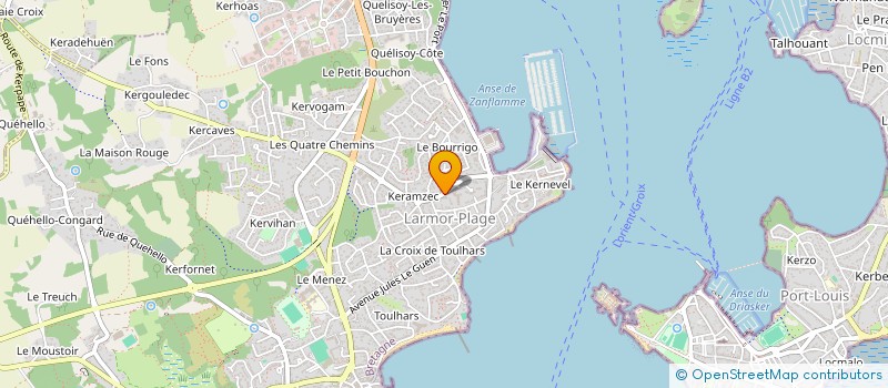 localisation de l'entreprise ATELIER 360 à LARMOR-PLAGE