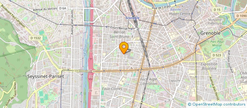 localisation de l'entreprise ATELIER 3D6T  GRENOBLE