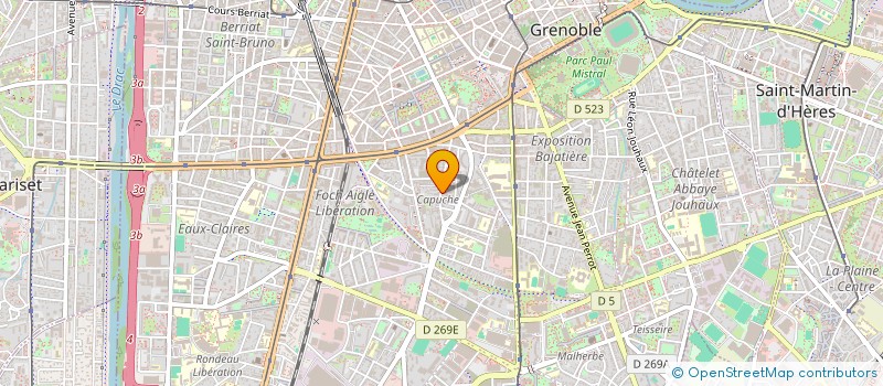 localisation de l'entreprise ATELIER 43 - GRENOBLE  GRENOBLE