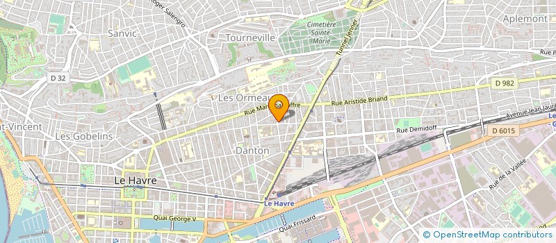 localisation de l'entreprise ATELIER 44  LE HAVRE