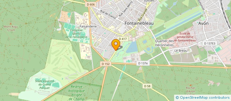 localisation de l'entreprise ATELIER 47  FONTAINEBLEAU