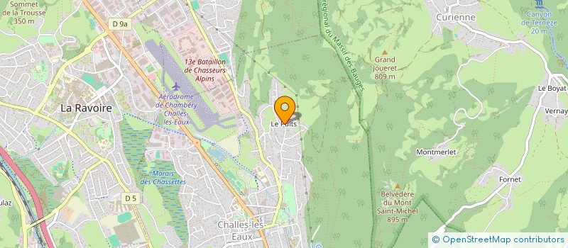 localisation de l'entreprise ATELIER 4809  CHALLES-LES-EAUX