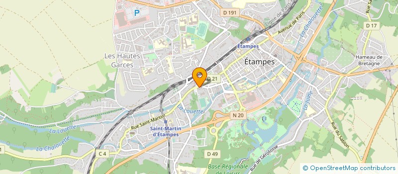 localisation de l'entreprise ATELIER à ETAMPES