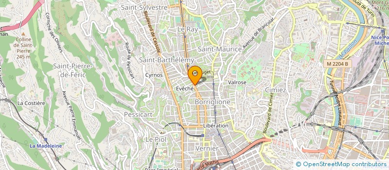 localisation de l'entreprise ATELIER 55 à NICE