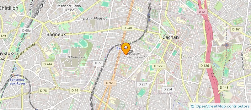 localisation de l'entreprise ATELIER 57 CARNOT  CACHAN