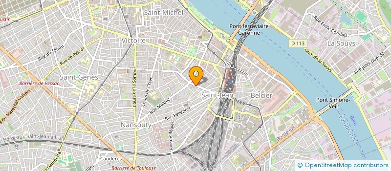 localisation de l'entreprise ATELIER 6 ARCHITECTURE  BORDEAUX