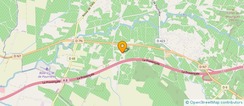 localisation de l'entreprise ATELIER 605  POURRIERES