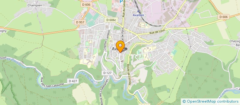 localisation de l'entreprise ATELIER 62 à AVALLON