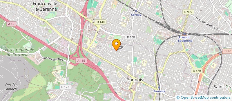 localisation de l'entreprise ATELIER 713  SANNOIS