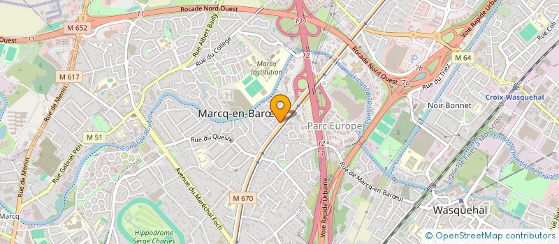 localisation de l'entreprise ATELIER 801 à MARCQ-EN-BARŒUL
