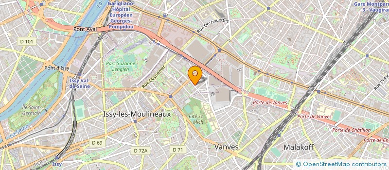localisation de l'entreprise ATELIER 92 à ISSY-LES-MOULINEAUX