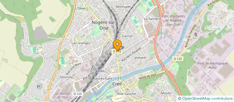 localisation de l'entreprise ATELIER 93  NOGENT-SUR-OISE