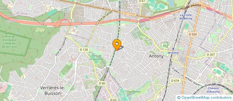 localisation de l'entreprise ATELIER A.B à ANTONY