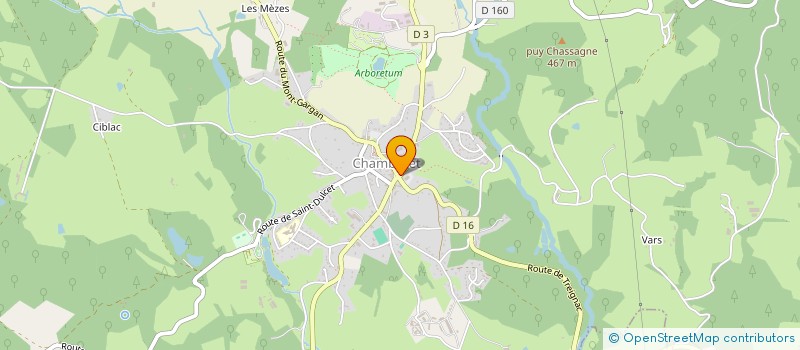 localisation de l'entreprise ATELIER A.M  CHAMBERET