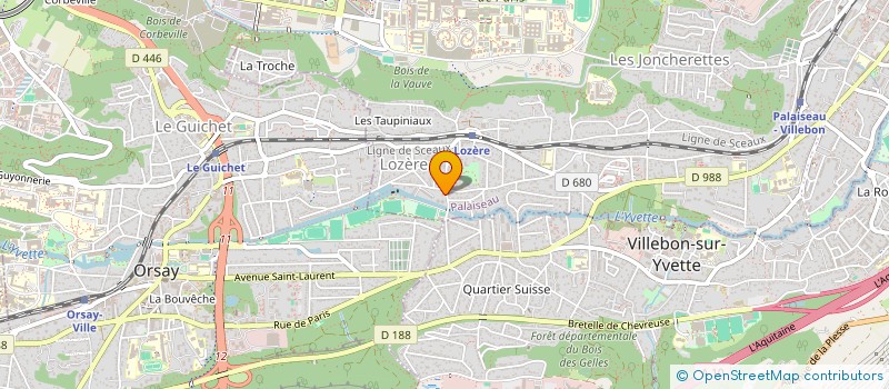 localisation de l'entreprise ATELIER A - SUPPLY à PALAISEAU