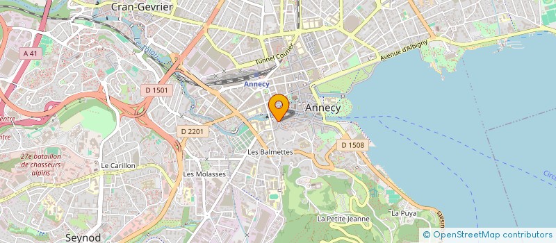 localisation de l'entreprise ATELIER AAA à ANNECY