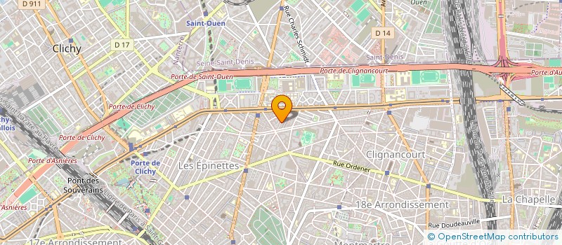 localisation de l'entreprise ATELIER ABSCISSE 111  PARIS