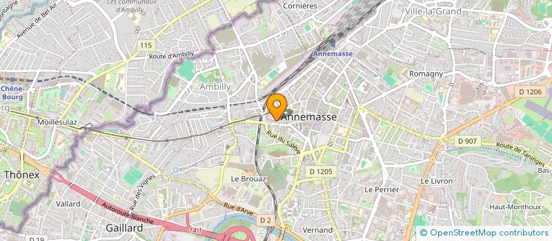 localisation de l'entreprise ATELIER ABYLLE à ANNEMASSE
