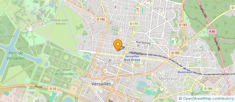 localisation de l'entreprise ATELIER AC à VERSAILLES