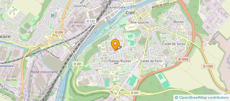 localisation de l'entreprise ATELIER ACTE II  CREIL