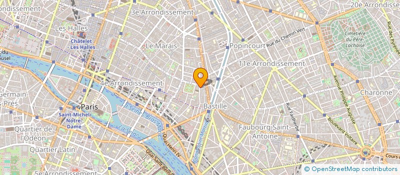 localisation de l'entreprise ATELIER ACTUEL DES ARTISTES à PARIS