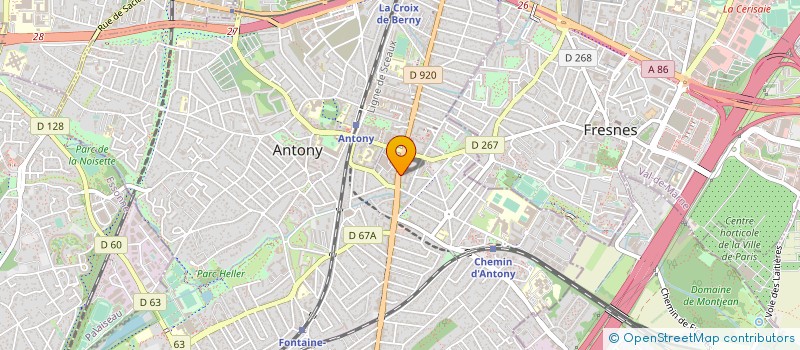 localisation de l'entreprise ATELIER AGOPYAN à ANTONY