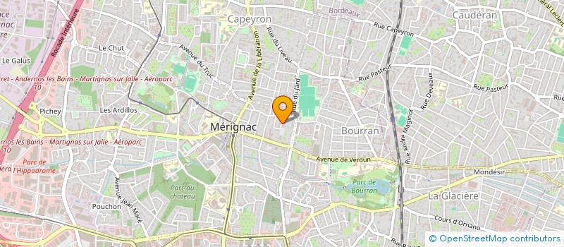 localisation de l'entreprise ATELIER AKWABOIS  MERIGNAC