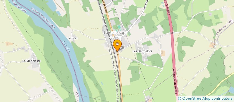 localisation de l'entreprise ATELIER ALMAROSE  LA CELLE-SUR-LOIRE