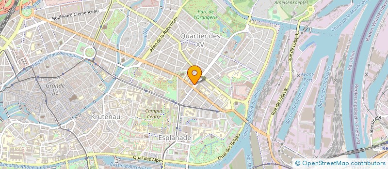 localisation de l'entreprise ATELIER ALSACIEN D'HORLOGERIE KW à STRASBOURG