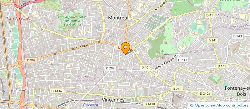 localisation de l'entreprise ATELIER ALT R ARCHITECTURE à MONTREUIL