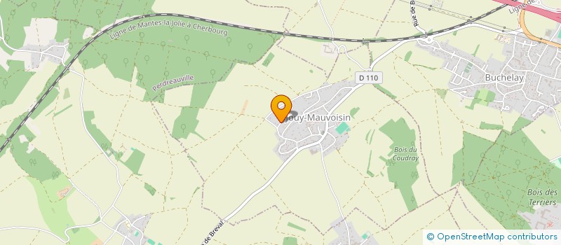 localisation de l'entreprise ATELIER ANALINE  JOUY-MAUVOISIN