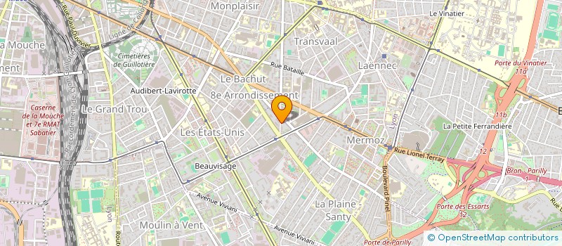 localisation de l'entreprise ATELIER ANAMORPHOSE  VAULX-EN-VELIN