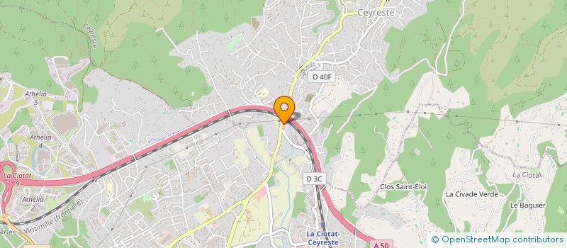 localisation de l'entreprise ATELIER ANTIK CEYRESTE à LA CIOTAT