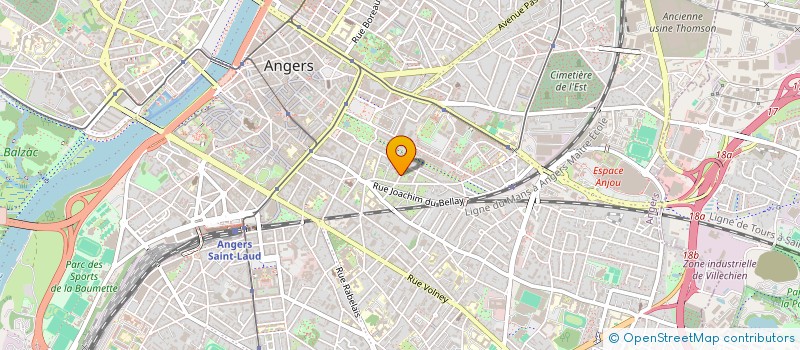 localisation de l'entreprise ATELIER ANTOINE MARTIN à ANGERS