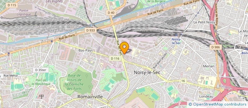 localisation de l'entreprise ATELIER APPLIC CAOUT PLASTIC à NOISY-LE-SEC