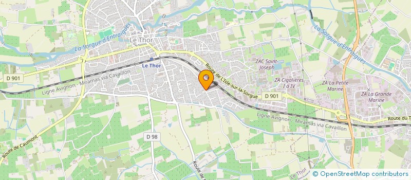 localisation de l'entreprise ATELIER APPLICAT PAREM VENAIS COMPOSITE  LE THOR