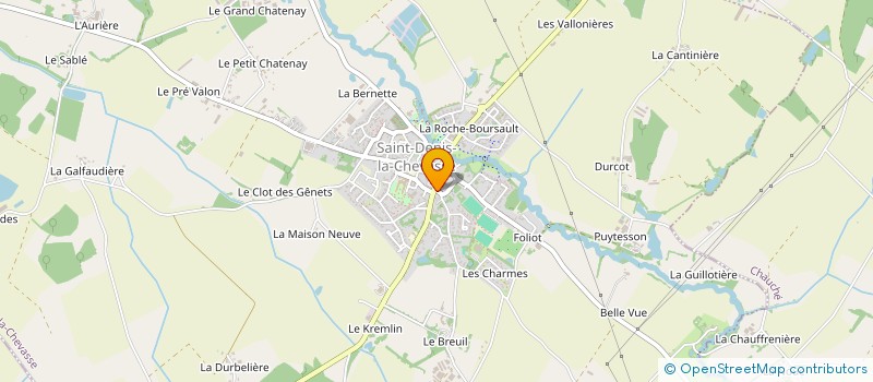 localisation de l'entreprise ATELIER ARC EN CIEL à SAINT-DENIS-LA-CHEVASSE