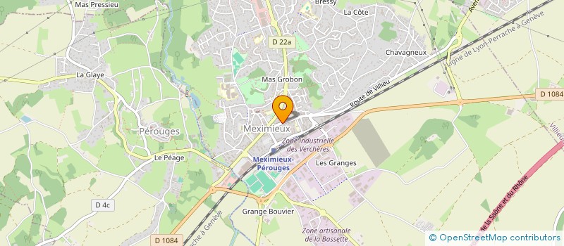 localisation de l'entreprise ATELIER ARC EN CIEL  MEXIMIEUX