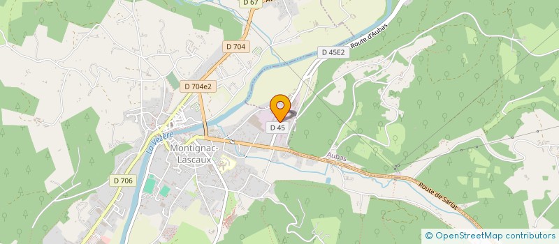 localisation de l'entreprise ATELIER ARC&OS  MONTIGNAC-LASCAUX