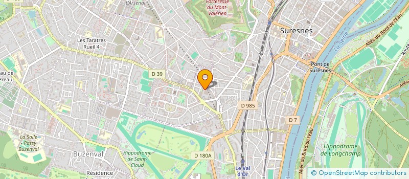 localisation de l'entreprise ATELIER ARCHI 4  SURESNES
