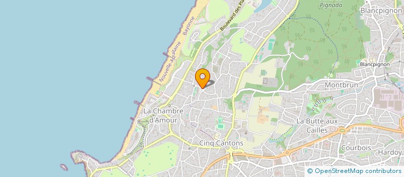 localisation de l'entreprise ATELIER ARCHITE VICTOR SIGALIN à ANGLET